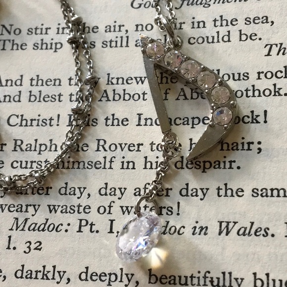 SALE - Cubic Zirconia Musical Note Musician Necklace NEW - Picture 3 of 6